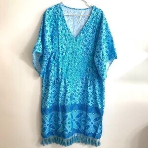 MISSLOOK lounge dress comfortable blue Sz Xl 3/4 sleeve